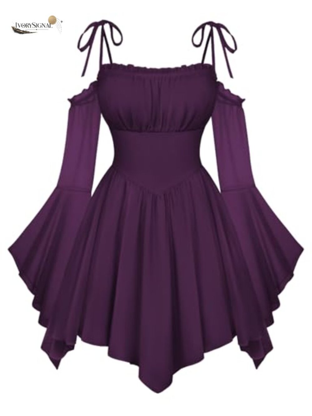Renaissance Fairy Dress A Line Boho Corset Chiffon Off Shoulder